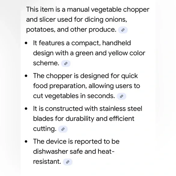 NIB Manual Vegetable Chopper & Slicer - Picture 8 of 8